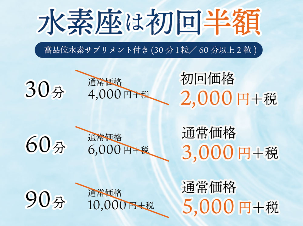 水素座銀座　初回半額